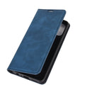 For OnePlus Nord N10 5G Retro-skin Business Magnetic Suction Leather Case with Holder & Card Slots & Wallet(Dark Blue)