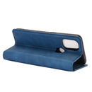 For OnePlus Nord N10 5G Retro-skin Business Magnetic Suction Leather Case with Holder & Card Slots & Wallet(Dark Blue)