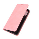 For OnePlus Nord N10 5G Retro-skin Business Magnetic Suction Leather Case with Holder & Card Slots & Wallet(Pink)