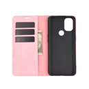 For OnePlus Nord N10 5G Retro-skin Business Magnetic Suction Leather Case with Holder & Card Slots & Wallet(Pink)