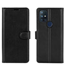 For OnePlus Nord N10 5G Litchi Texture Horizontal Flip Protective Case with Holder & Card Slots & Wallet(Black)