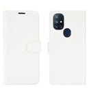 For OnePlus Nord N10 5G Litchi Texture Horizontal Flip Protective Case with Holder & Card Slots & Wallet(White)
