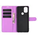For OnePlus Nord N10 5G Litchi Texture Horizontal Flip Protective Case with Holder & Card Slots & Wallet(Purple)