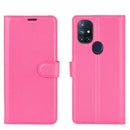 For OnePlus Nord N10 5G Litchi Texture Horizontal Flip Protective Case with Holder & Card Slots & Wallet(Rose Red)