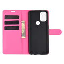 For OnePlus Nord N10 5G Litchi Texture Horizontal Flip Protective Case with Holder & Card Slots & Wallet(Rose Red)