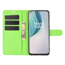 For OnePlus Nord N10 5G Litchi Texture Horizontal Flip Protective Case with Holder & Card Slots & Wallet(Green)