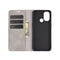 For OnePlus Nord N100 Retro-skin Business Magnetic Suction Leather Case with Holder & Card Slots & Wallet(Grey)