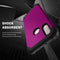 For Samsung Galaxy A10s PC + Silicone Three-piece Shockproof Protection Case(Purple)