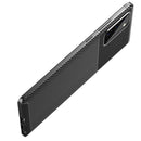 For Samsung Galaxy S21 5G Carbon Fiber Texture Shockproof TPU Case(Blue)