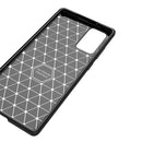 For Samsung Galaxy S21 5G Carbon Fiber Texture Shockproof TPU Case(Blue)