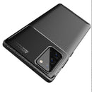 For Samsung Galaxy S21 5G Carbon Fiber Texture Shockproof TPU Case(Blue)