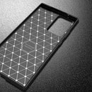 For Samsung Galaxy S21 Ultra 5G Carbon Fiber Texture Shockproof TPU Case(Black)