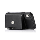 Multi-functional Cross-body Card Bag TPU+PU Back Cover Case with Holder & Card Slot & Wallet For iPhone X / XS(Black)