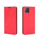 For OPPO A72 / A73 5G Retro-skin Business Magnetic Suction Leather Case with Holder & Card Slots & Wallet(Red)
