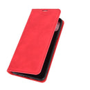 For OPPO A72 / A73 5G Retro-skin Business Magnetic Suction Leather Case with Holder & Card Slots & Wallet(Red)