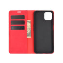 For OPPO A72 / A73 5G Retro-skin Business Magnetic Suction Leather Case with Holder & Card Slots & Wallet(Red)