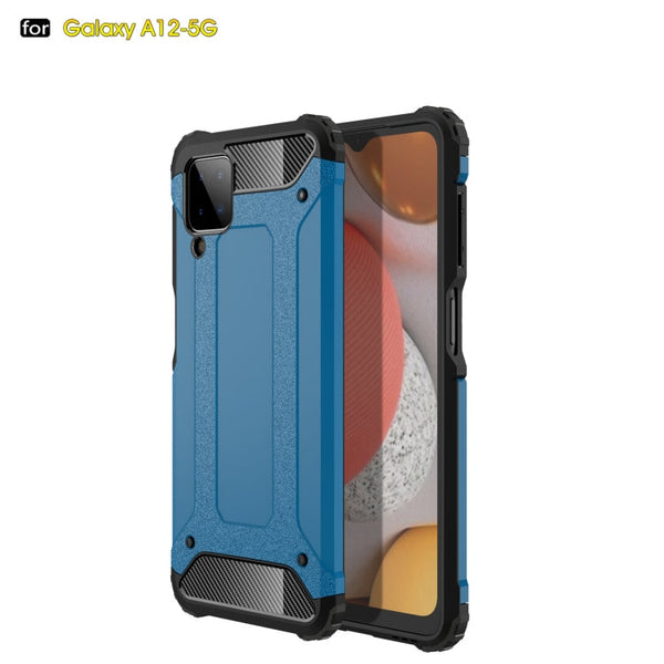 For Samsung Galaxy A12 5G Magic Armor TPU + PC Combination Case(Blue)