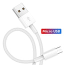 XJ-023 2 PCS USB Male to Micro USB Male Interface Charge Cable, Length: 1m