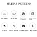4 in 1 QC3.0 USB + Type-C + Cigarette Hole with Safety Hammer Function Car Charger(Golden)