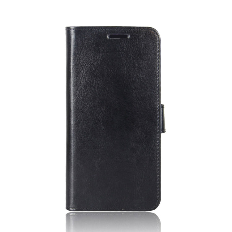 For Samsung Galaxy A12 R64 Texture Single Horizontal Flip Protective Case with Holder & Card Slots & Wallet& Photo Frame(Black)