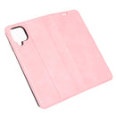 For Samsung Galaxy A12 Retro-skin Business Magnetic Suction Leather Case with Holder & Card Slots & Wallet(Pink)
