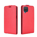 For Samsung Galaxy A12 R64 Texture Single Vertical Flip Leather Protective Case with Card Slots & Photo Frame(Red)