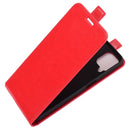 For Samsung Galaxy A12 R64 Texture Single Vertical Flip Leather Protective Case with Card Slots & Photo Frame(Red)