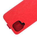 For Samsung Galaxy A12 R64 Texture Single Vertical Flip Leather Protective Case with Card Slots & Photo Frame(Red)