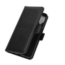 For Samsung Galaxy A12 Dual-side Magnetic Buckle Horizontal Flip Leather Case with Holder & Card Slots & Wallet(Black)