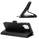 For Samsung Galaxy A12 Dual-side Magnetic Buckle Horizontal Flip Leather Case with Holder & Card Slots & Wallet(Black)