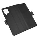 For Samsung Galaxy A12 Dual-side Magnetic Buckle Horizontal Flip Leather Case with Holder & Card Slots & Wallet(Black)