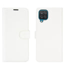 For Samsung Galaxy A12 Litchi Texture Horizontal Flip Protective Case with Holder & Card Slots & Wallet(White)
