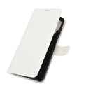 For Samsung Galaxy A12 Litchi Texture Horizontal Flip Protective Case with Holder & Card Slots & Wallet(White)