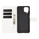 For Samsung Galaxy A12 Litchi Texture Horizontal Flip Protective Case with Holder & Card Slots & Wallet(White)