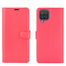 For Samsung Galaxy A12 Litchi Texture Horizontal Flip Protective Case with Holder & Card Slots & Wallet(Red)