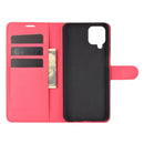 For Samsung Galaxy A12 Litchi Texture Horizontal Flip Protective Case with Holder & Card Slots & Wallet(Red)