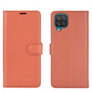 For Samsung Galaxy A12 Litchi Texture Horizontal Flip Protective Case with Holder & Card Slots & Wallet(Brown)