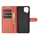 For Samsung Galaxy A12 Litchi Texture Horizontal Flip Protective Case with Holder & Card Slots & Wallet(Brown)