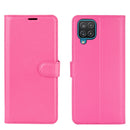 For Samsung Galaxy A12 Litchi Texture Horizontal Flip Protective Case with Holder & Card Slots & Wallet(Rose Red)