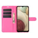 For Samsung Galaxy A12 Litchi Texture Horizontal Flip Protective Case with Holder & Card Slots & Wallet(Rose Red)