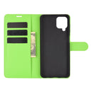 For Samsung Galaxy A12 Litchi Texture Horizontal Flip Protective Case with Holder & Card Slots & Wallet(Green)