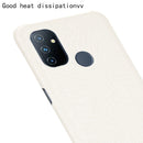 For OnePlus Nord N100 Shockproof Crocodile Texture PC + PU Case(White)