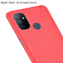For OnePlus Nord N100 Shockproof Crocodile Texture PC + PU Case(Red)