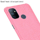 For OnePlus Nord N100 Shockproof Crocodile Texture PC + PU Case(Pink)