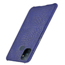 For OnePlus Nord N100 Shockproof Crocodile Texture PC + PU Case(Blue)