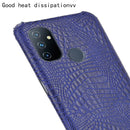 For OnePlus Nord N100 Shockproof Crocodile Texture PC + PU Case(Blue)