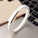 XJ-26 3A USB to Micro USB Creative Bracelet Data Cable, Cable Length: 22.5cm (White)