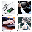 XJ-26 3A USB to Micro USB Creative Bracelet Data Cable, Cable Length: 22.5cm(Black)