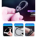 XJ-28 3A USB to 8 Pin Creative Bracelet Data Cable, Cable Length: 22.5cm(Black)