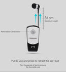 Fineblue F960 CSR4.1 Retractable Cable Caller Vibration Reminder Anti-theft Bluetooth Headset